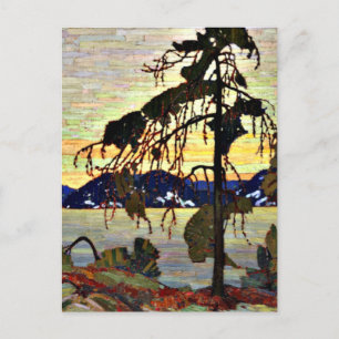 The Jack Pine, famous painting, Postcard