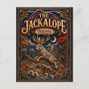 The Jackalope Wyoming Popcut Legends Postcard