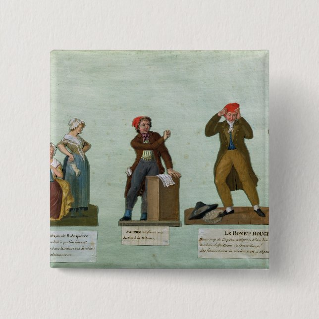 The Jacobin Knitters 15 Cm Square Badge (Front)