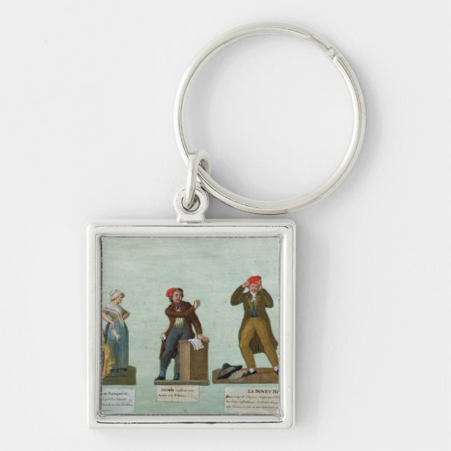 The Jacobin Knitters Key Ring (Front)