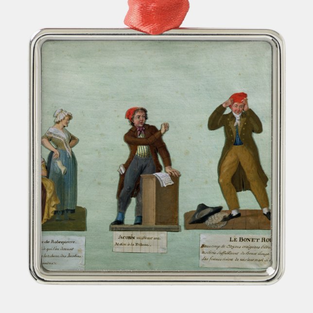 The Jacobin Knitters Metal Tree Decoration (Front)