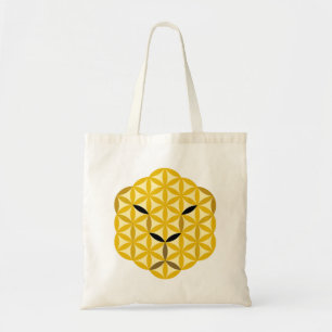 The Jaguar Face Of Life - Sacred Animals 01. Tote Bag
