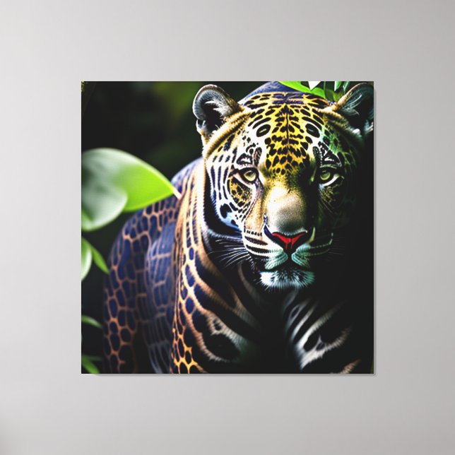 The Jaguar - Fierce Jungle Predator Canvas Print (Front)