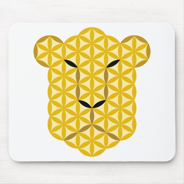 The jaguar Of Life - Sacred Animals. Mouse Mat (Front)