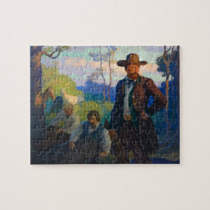 The James Brothers in Missouri by N. C. Wyeth Jigsaw Puzzle
