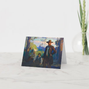 The James Brothers in Missouri by N. C. Wyeth Thank You Card