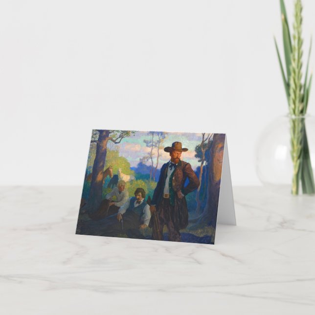 The James Brothers in Missouri by N. C. Wyeth Thank You Card (Front)