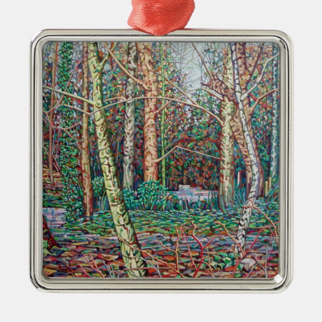 The January Path Metal Tree Decoration (Front)