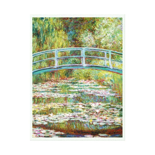 The Japanese Bridge 1899 Claude Monet Canvas Print | Zazzle.co.uk