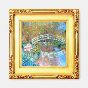 The Japanese Bridge by Claude Monet  Magnet