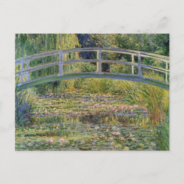 The Japanese Bridge by Claude Monet Postcard (Front)