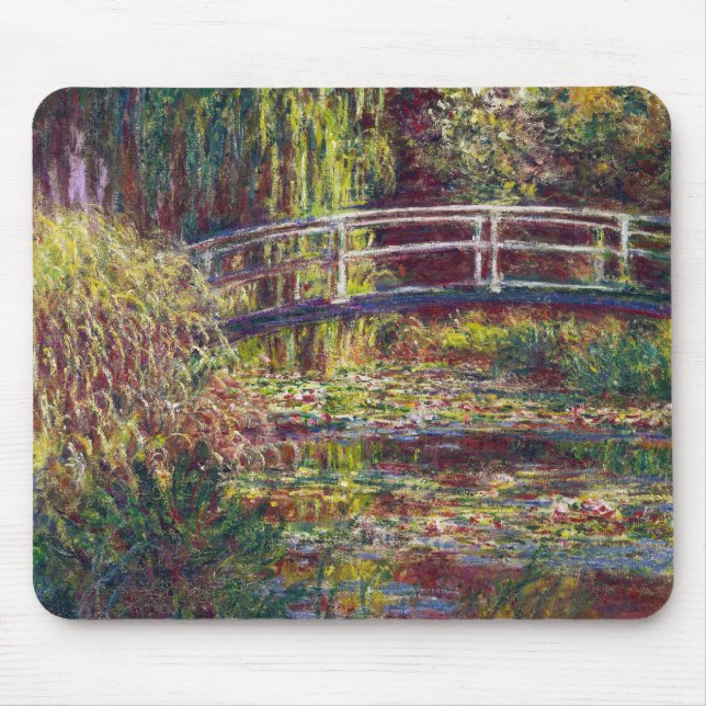 The Japanese Bridge Claude Monet cool, old, master Mouse Mat (Front)