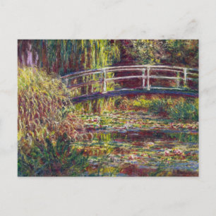 The Japanese Bridge Claude Monet cool, old, master Postcard