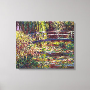 The Japanese Bridge Claude Monet  painting Canvas Print