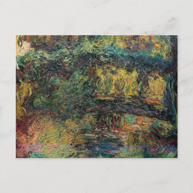 The Japanese Bridge - Claude Monet Postcard (Front)