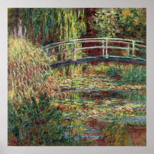 The Japanese Bridge Claude Monet Poster