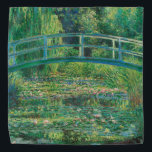 The Japanese Bridge (Water-Lily Pond), Monet Bandana<br><div class="desc">Oscar-Claude Monet (14 November 1840 – 5 December 1926) was a French painter, a founder of French Impressionist painting and the most consistent and prolific practitioner of the movement's philosophy of expressing one's perceptions before nature, especially as applied to plein air landscape painting. The term ""Impressionism"" is derived from the...</div>