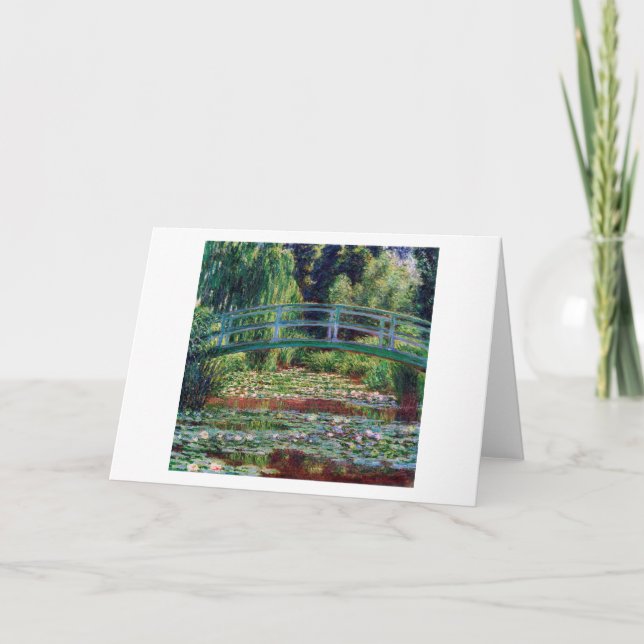 The Japanese Bridge (Water-Lily Pond), Monet Card (Front)