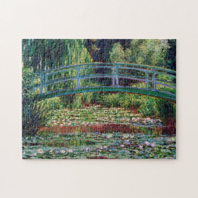 The Japanese Bridge (Water-Lily Pond), Monet Jigsaw Puzzle (Horizontal)
