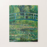 The Japanese Bridge (Water-Lily Pond), Monet Jigsaw Puzzle<br><div class="desc">Oscar-Claude Monet (14 November 1840 – 5 December 1926) was a French painter, a founder of French Impressionist painting and the most consistent and prolific practitioner of the movement's philosophy of expressing one's perceptions before nature, especially as applied to plein air landscape painting. The term ""Impressionism"" is derived from the...</div>