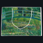 The Japanese Bridge (Water-Lily Pond), Monet Large Gift Bag<br><div class="desc">Oscar-Claude Monet (14 November 1840 – 5 December 1926) was a French painter, a founder of French Impressionist painting and the most consistent and prolific practitioner of the movement's philosophy of expressing one's perceptions before nature, especially as applied to plein air landscape painting. The term ""Impressionism"" is derived from the...</div>