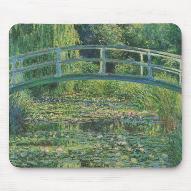 The Japanese Bridge (Water-Lily Pond), Monet Mouse Mat (Front)