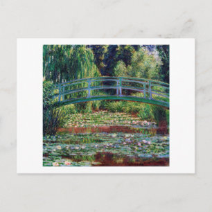 The Japanese Bridge (Water-Lily Pond), Monet Postcard