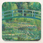 The Japanese Bridge (Water-Lily Pond), Monet Square Paper Coaster<br><div class="desc">Oscar-Claude Monet (14 November 1840 – 5 December 1926) was a French painter, a founder of French Impressionist painting and the most consistent and prolific practitioner of the movement's philosophy of expressing one's perceptions before nature, especially as applied to plein air landscape painting. The term ""Impressionism"" is derived from the...</div>