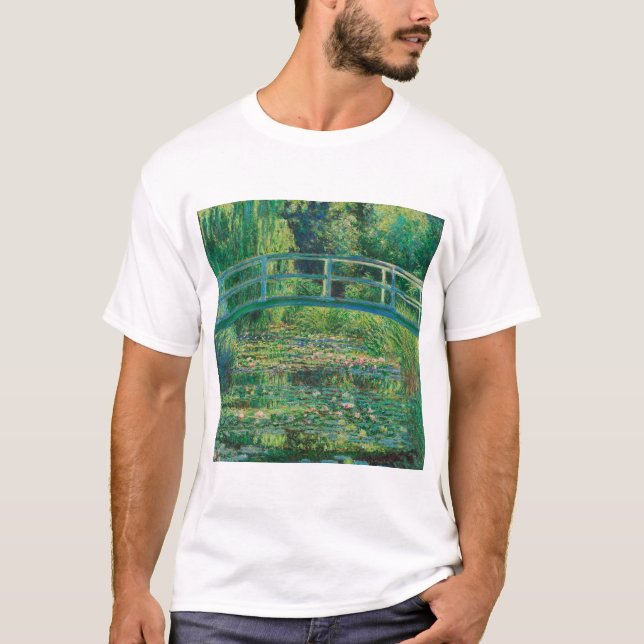 The Japanese Bridge (Water-Lily Pond), Monet T-Shirt (Front)
