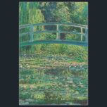 The Japanese Bridge (Water-Lily Pond), Monet Tissue Paper<br><div class="desc">Oscar-Claude Monet (14 November 1840 – 5 December 1926) was a French painter, a founder of French Impressionist painting and the most consistent and prolific practitioner of the movement's philosophy of expressing one's perceptions before nature, especially as applied to plein air landscape painting. The term ""Impressionism"" is derived from the...</div>
