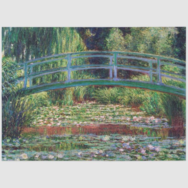 The Japanese Bridge (Water-Lily Pond), Monet Tissue Paper (Front)