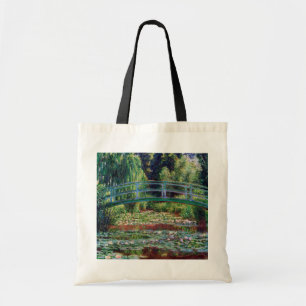 The Japanese Bridge (Water-Lily Pond), Monet Tote Bag