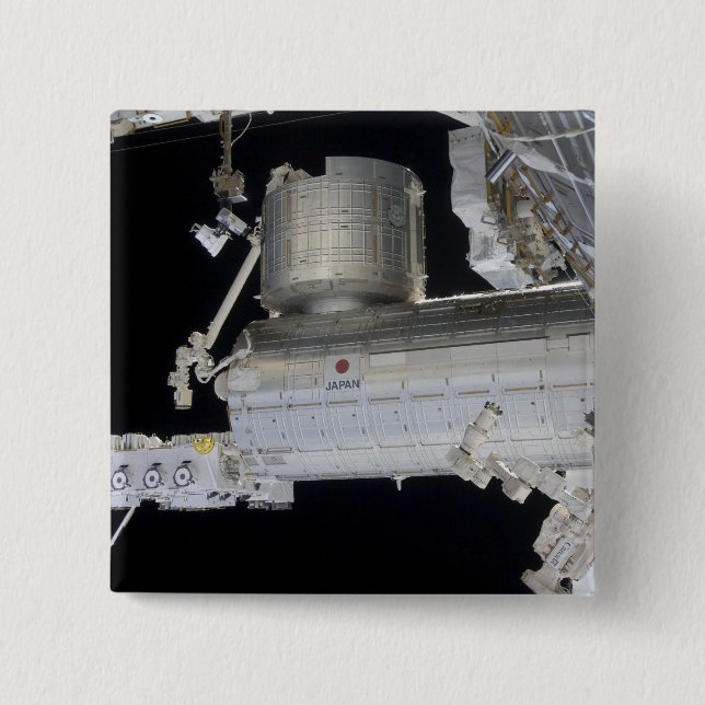 The Japanese Experiment Module Kibo laboratory 2 15 Cm Square Badge (Front)