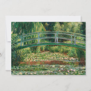 The Japanese Footbridge   Claude Monet Card