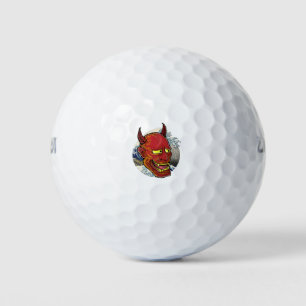 The Japanese Hannya Mask Golf Balls
