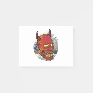 The Japanese Hannya Mask Post-it Notes