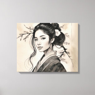 The Japanese Lady Canvas Print