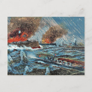 The Japanese torpedo destroyers Postcard