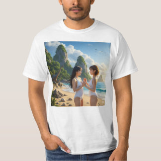 The Japanese Who Fall in Love With Two Beautiful W T-Shirt