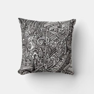 The Jaws of Fate Cushion