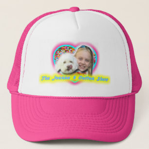 The Jeanne & Cotton Show Heart Sprinkles Logo Trucker Hat