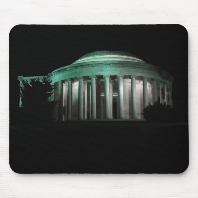 The Jefferson Memorial at night Mouse Mat (Front)
