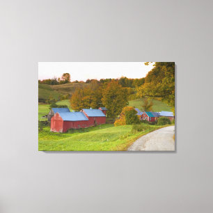 The Jenne Farm in Woodstock, Vermont. Fall. Canvas Print