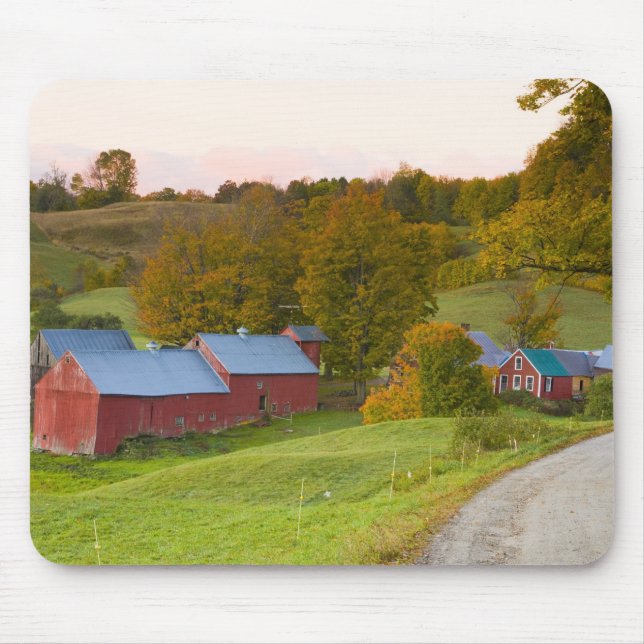The Jenne Farm in Woodstock, Vermont. Fall. Mouse Mat (Front)