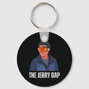 The Jerry Gap Skis Funny Skiing Joke Mountain Humo Key Ring