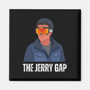 The Jerry Gap Skis Funny Skiing Joke Mountain Humo Magnet