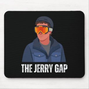The Jerry Gap Skis Funny Skiing Joke Mountain Humo Mouse Mat