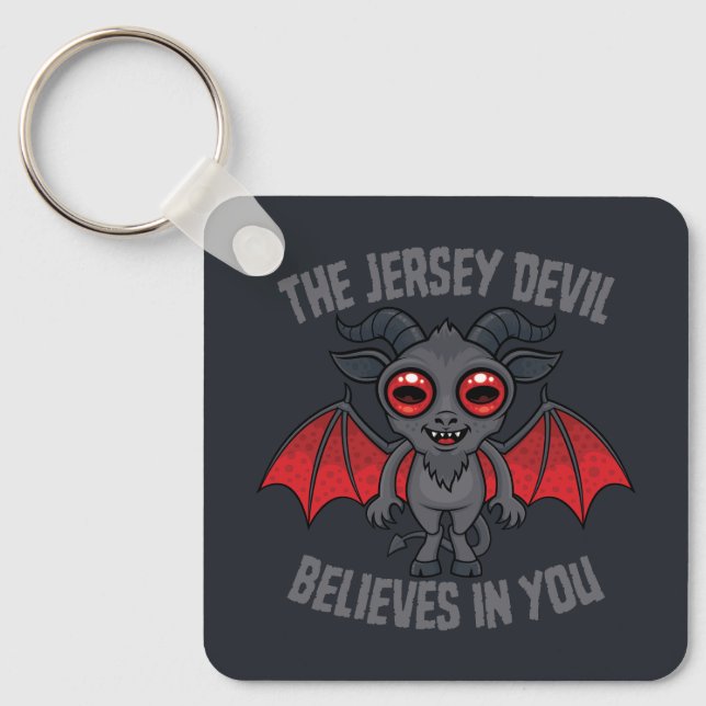 The Jersey Devil Believes In You Key Ring (Front)