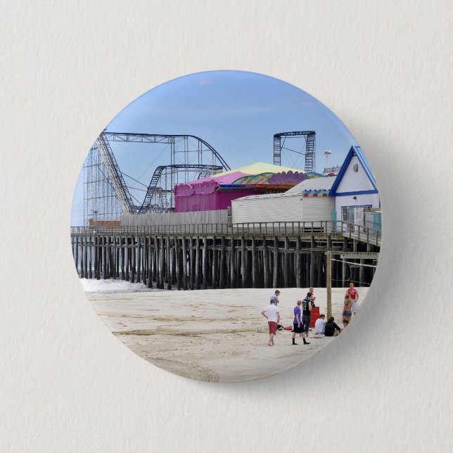 The Jersey Shore at Seaside Heights 6 Cm Round Badge (Front)