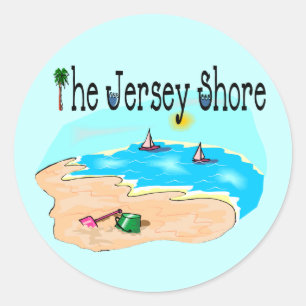 The Jersey Shore Classic Round Sticker